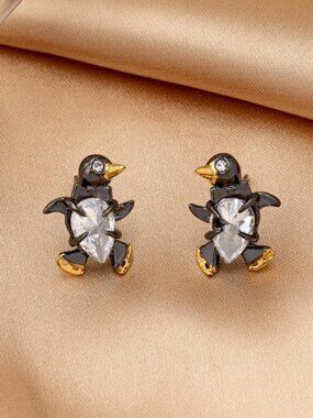 Alexis Bittar Penguin Collection Stud Earrings